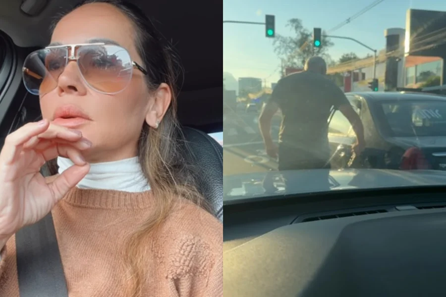 Apresentadora do SBT relata agressão após acidente de