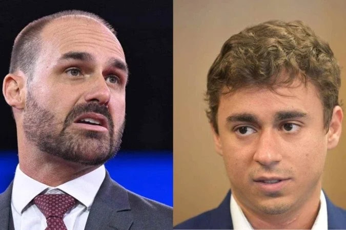 “A fama te fez mal”: Eduardo Bolsonaro acusa Nikolas de traição