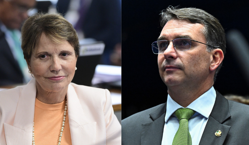 Flávio Bolsonaro diz que Tereza Cristina é ‘sonho de consumo’ para vaga de vice