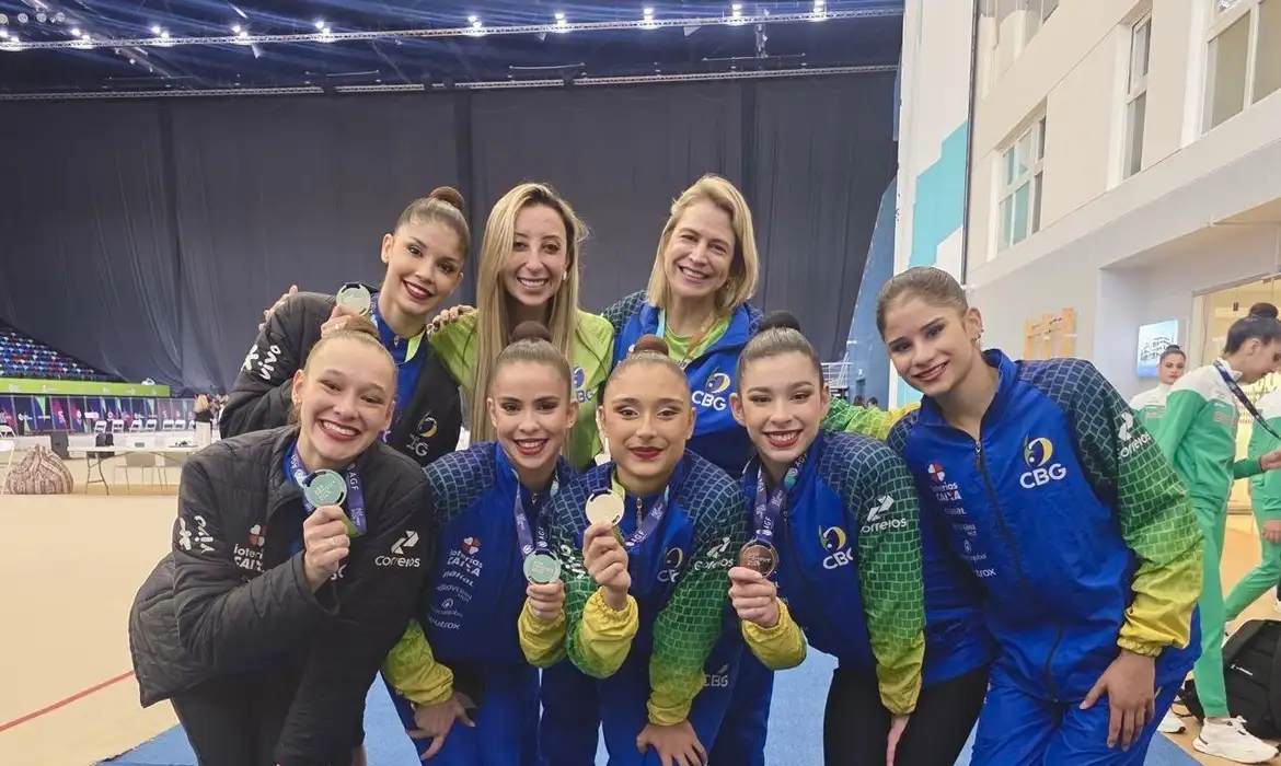 Ginástica Rítmica: Brasil repete feito e conquista a prata nas cinco bolas na Copa do Mundo de Baku