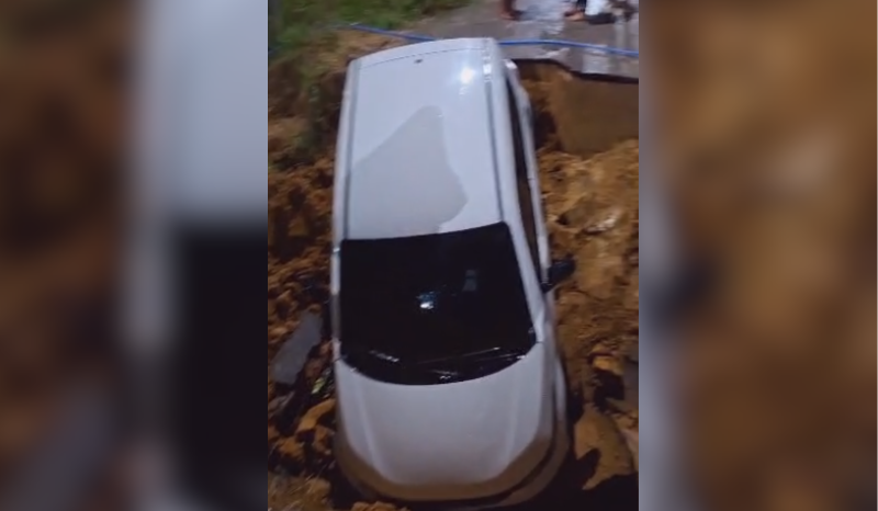 falta de iluminação e sinalização provoca acidente no Tarumã