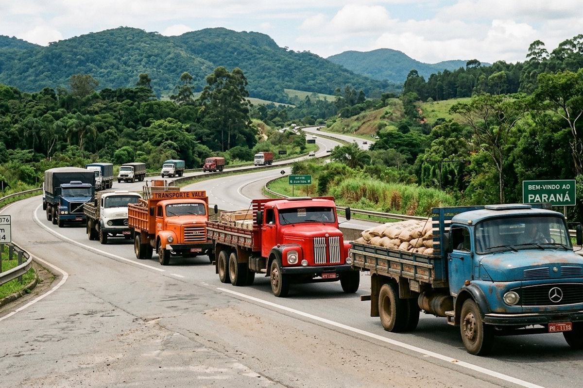 ARTIGO – Sinal vermelho nas estradas: frota envelhecida e falta de caminhoneiros no transporte rodoviário do Brasil