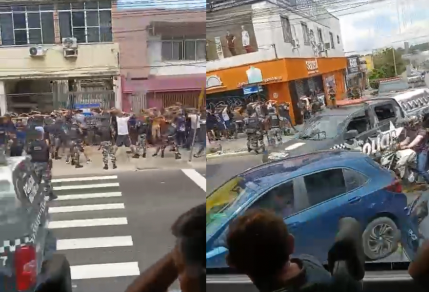 Briga entre torcidas é registrada antes de confronto entre Remo e Vasco em Belém