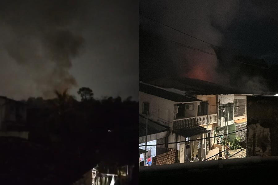 Incêndio atinge residência e assusta moradores no bairro Curió-Utinga em Belém
