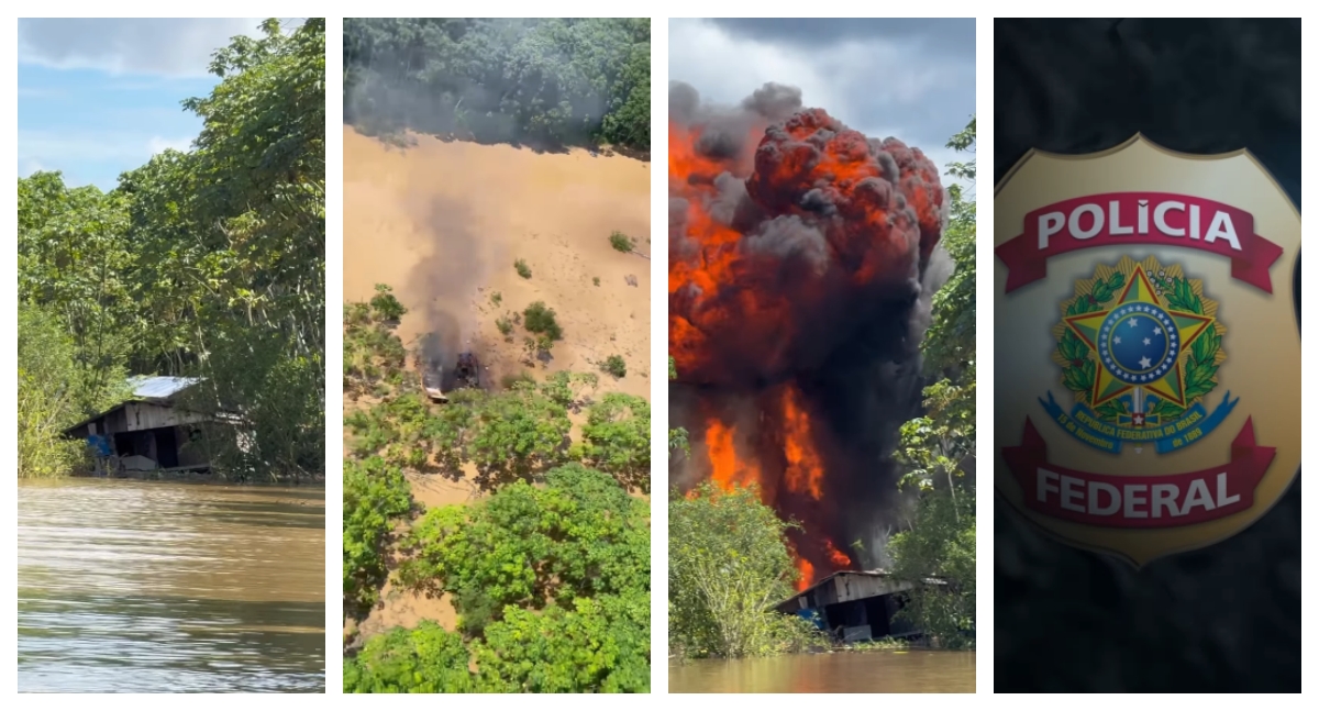 PF intensifica combate ao garimpo ilegal no rio Madeira durante operação na Amazônia