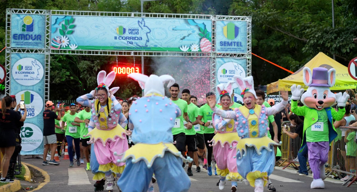Corrida de Páscoa mobiliza milhares de atletas pelas ruas de Porto Velho