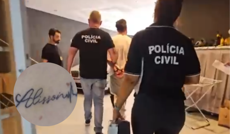 dentista tatua nome dele 10 vezes em mulher em cárcere por 4 meses