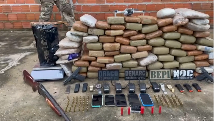 Operação apreende mais de 700 kg de drogas na zona rural de Caxias