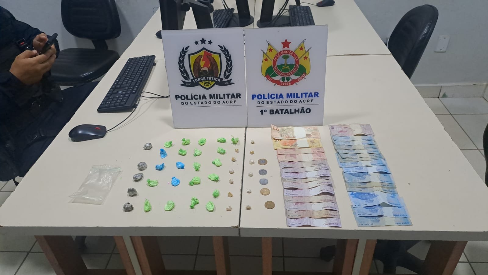 Polícia apreende menor de 17 anos com drogas e dinheiro em bairro de Rio Branco