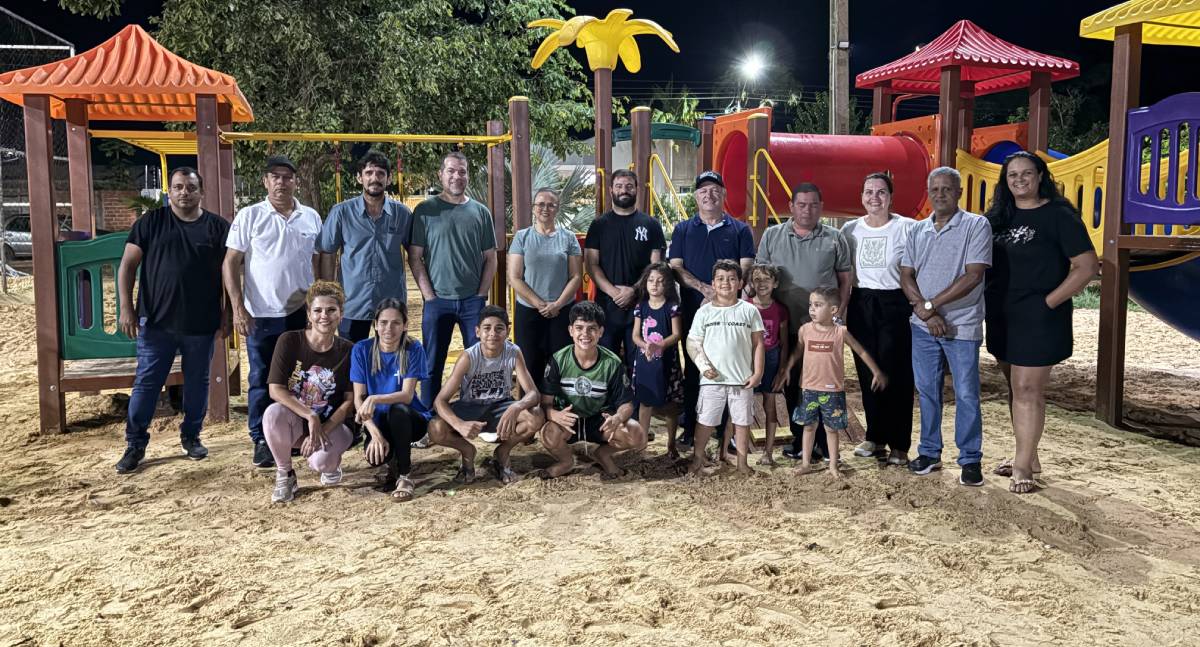 Emenda do deputado Pedro Fernandes garante implantação de playground para as crianças do bairro Jequitibá, em Rolim de Moura
