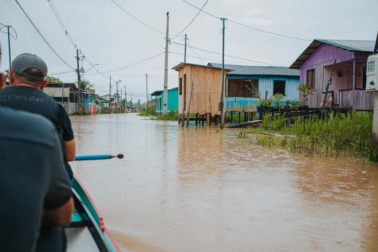 Enchente no Juruá: nível do rio segue em alta e mais de 23 mil pessoas são afetadas em Cruzeiro do Sul
