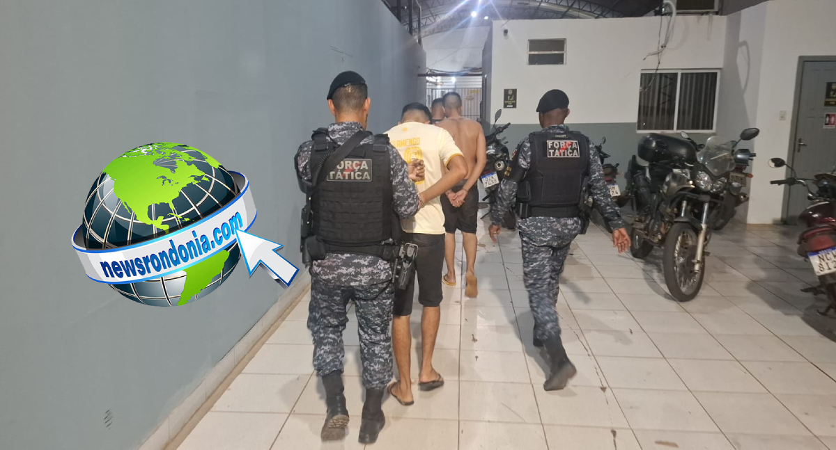 Força Tática do 9º BPM prende três por tráfico de drogas em Porto Velho