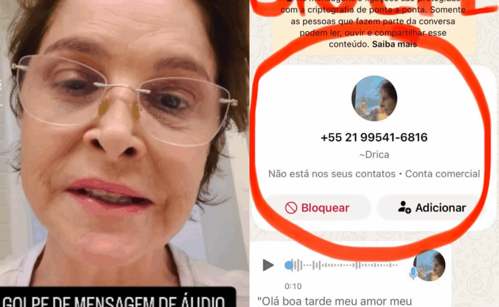 Drica Moraes denuncia golpe com voz por IA após ter celular clonado