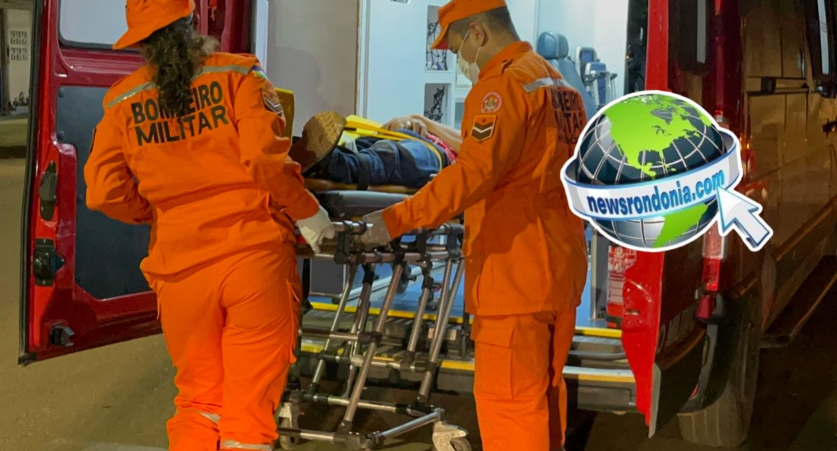 Grave acidente de trânsito deixa motociclista ferido na zona leste de Porto Velho