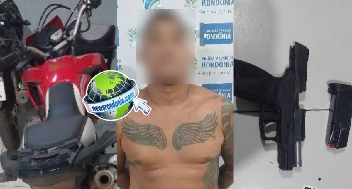 Homem é preso com pistola de numeração raspada após furar sinal na zona leste