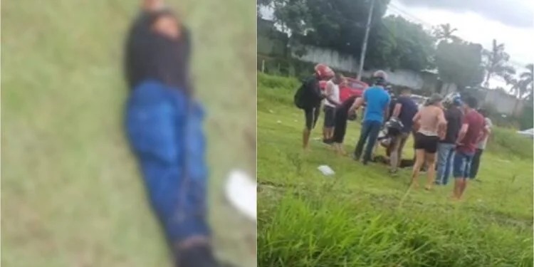 homem é deixado com mãos e pés amarrados em avenida de Manaus