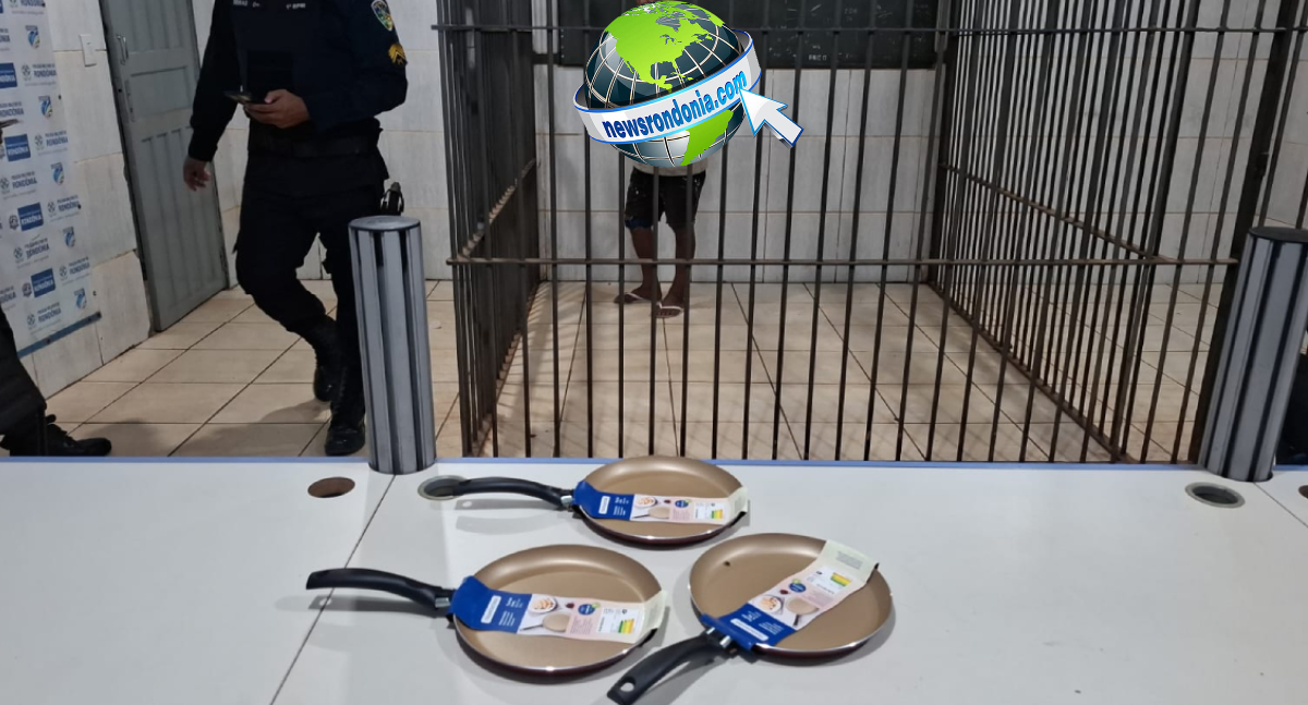 Idoso é preso após furtar panquequeiras em supermercado