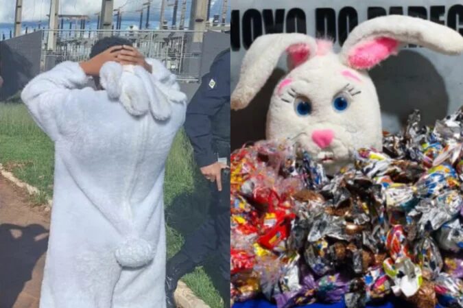 “Coelhinho da Páscoa do CV” é detido no Mato Grosso distribuindo chocolates