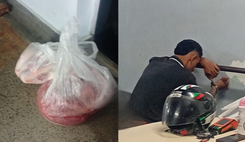 Homem compra pão e tenta sair de supermercado sem pagar picanha