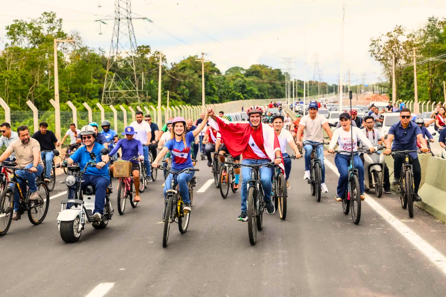 Avenida Liberdade é entregue e cria alternativa à saída de Belém