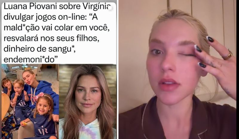 Virginia processará Luana Piovani após ataques aos filhos: “Cansei”