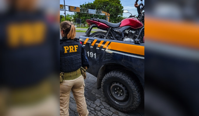 Moto com identificação ‘apagada’ é apreendida pela PRF na BR-319