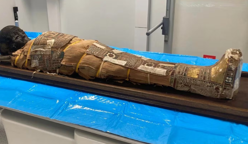 Estudo revela objeto misterioso no peito de múmia egípcia de criança
