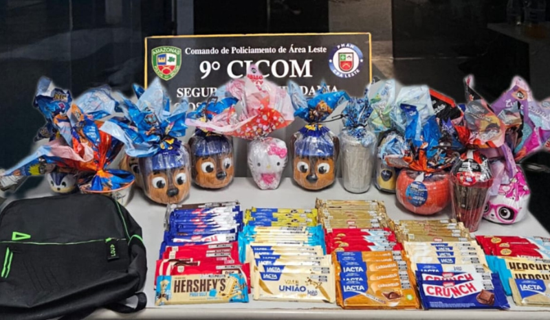 adolescente tenta furtar ovos e barras de chocolate em Manaus