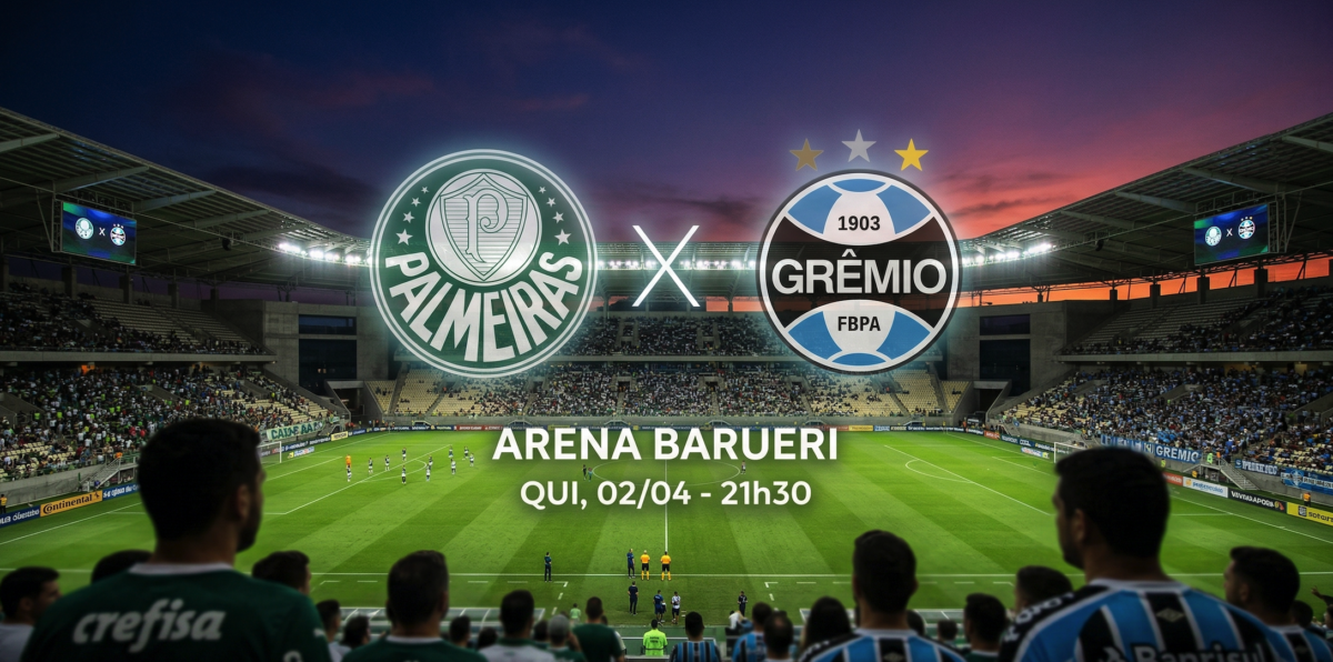 Onde assistir Palmeiras x Grêmio ao vivo hoje: Escalações e transmissão (02)