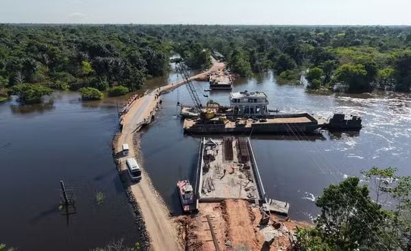 Nova ponte sobre o rio Autaz Mirim na BR-319 deve ser liberada na segunda