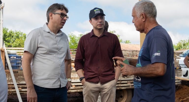 Prefeitura de Jaru inicia construção de ponte sobre o rio Passaqual na Linha 608