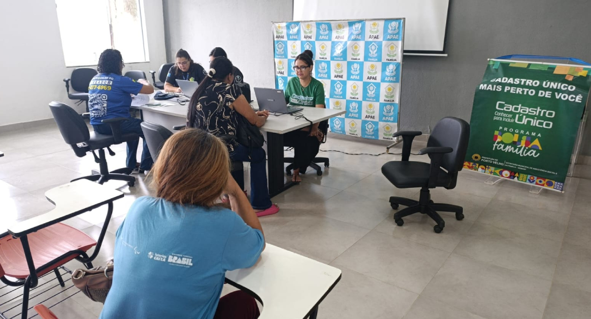 Prefeitura realiza mutirão do CadÚnico na APAE de Porto Velho
