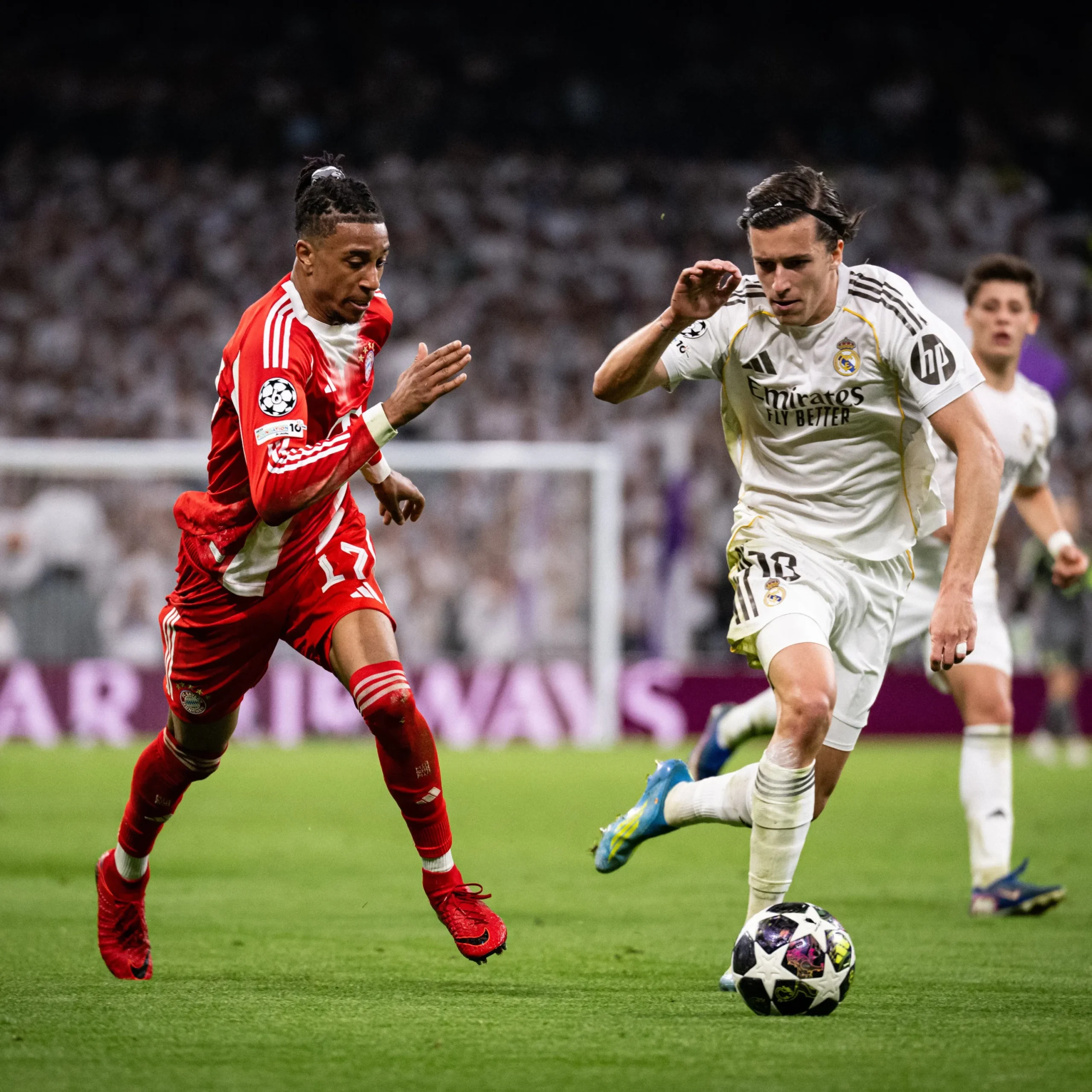 Quartas de final da Champions League: Bayern vence Real em Madrid; Arsenal bate Sporting Lisboa em Portugal