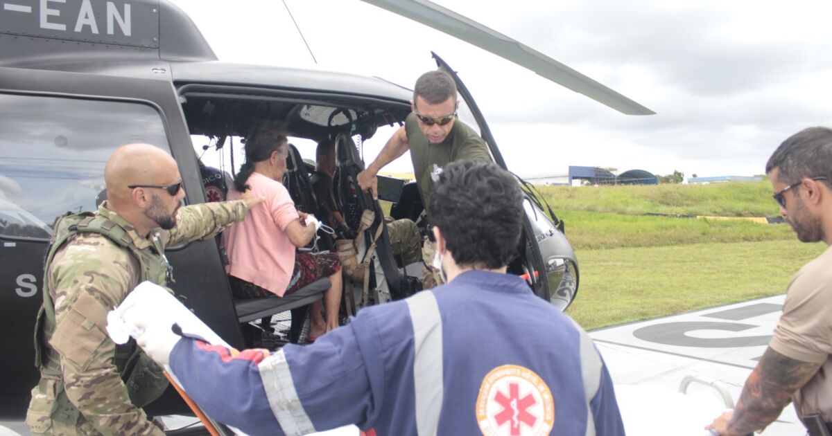 Resgate em 12 minutos salva idosa em estado grave no AM