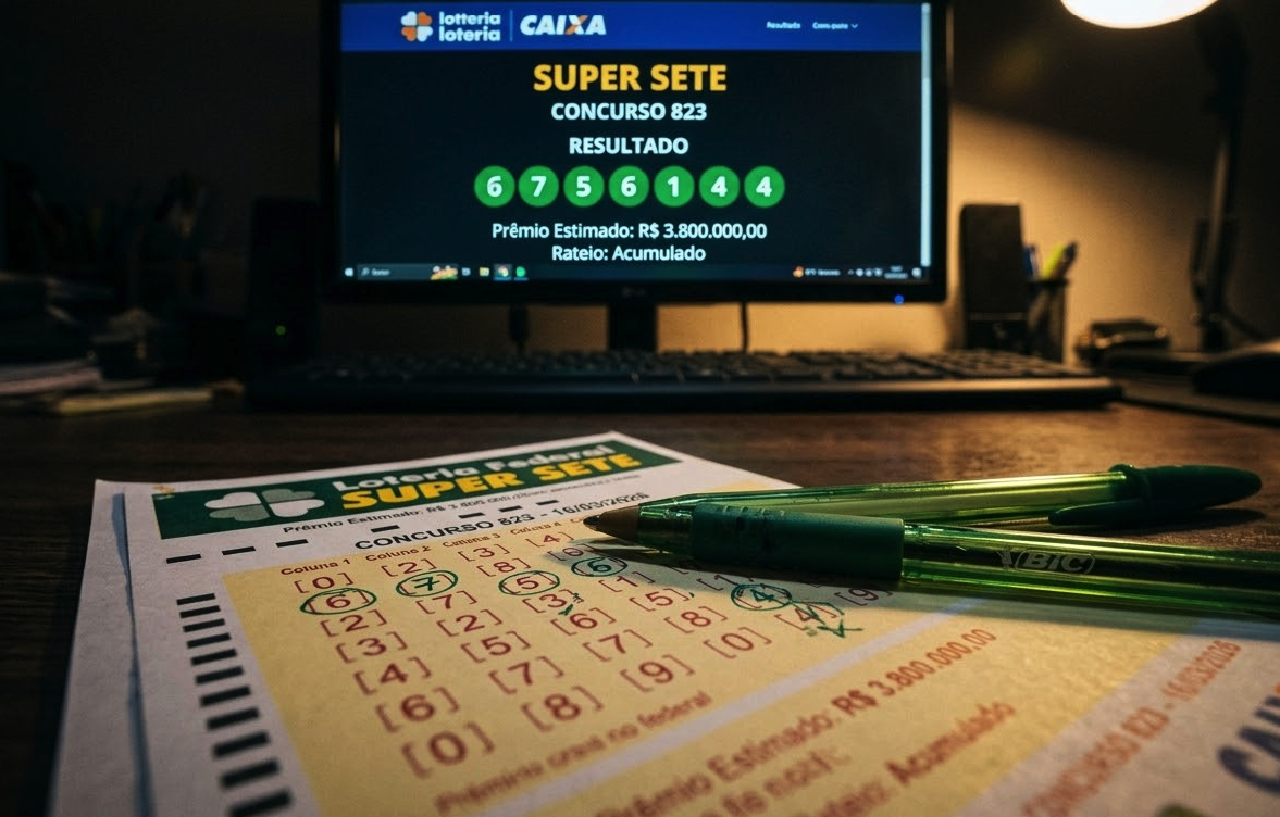 Resultado da Super Sete de hoje: Concurso 833 acumulou (10)