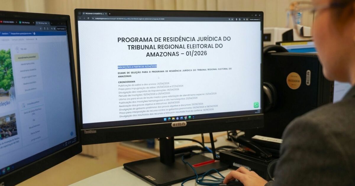 Com bolsa de R$ 2,6 mil, TRE-AM abre inscrições para Residência Jurídica