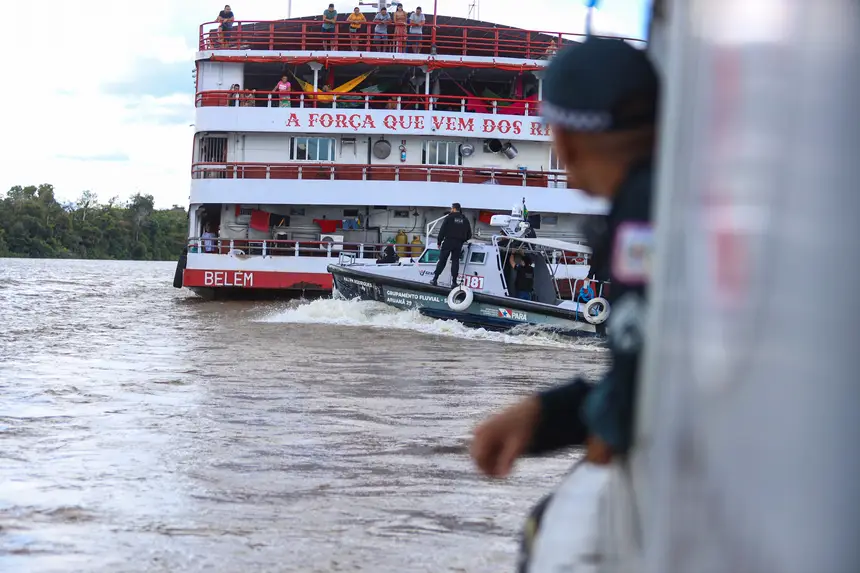 Investimentos em bases fluviais reduz em 55% crimes de pirataria no Pará, aponta levantamento da Segup