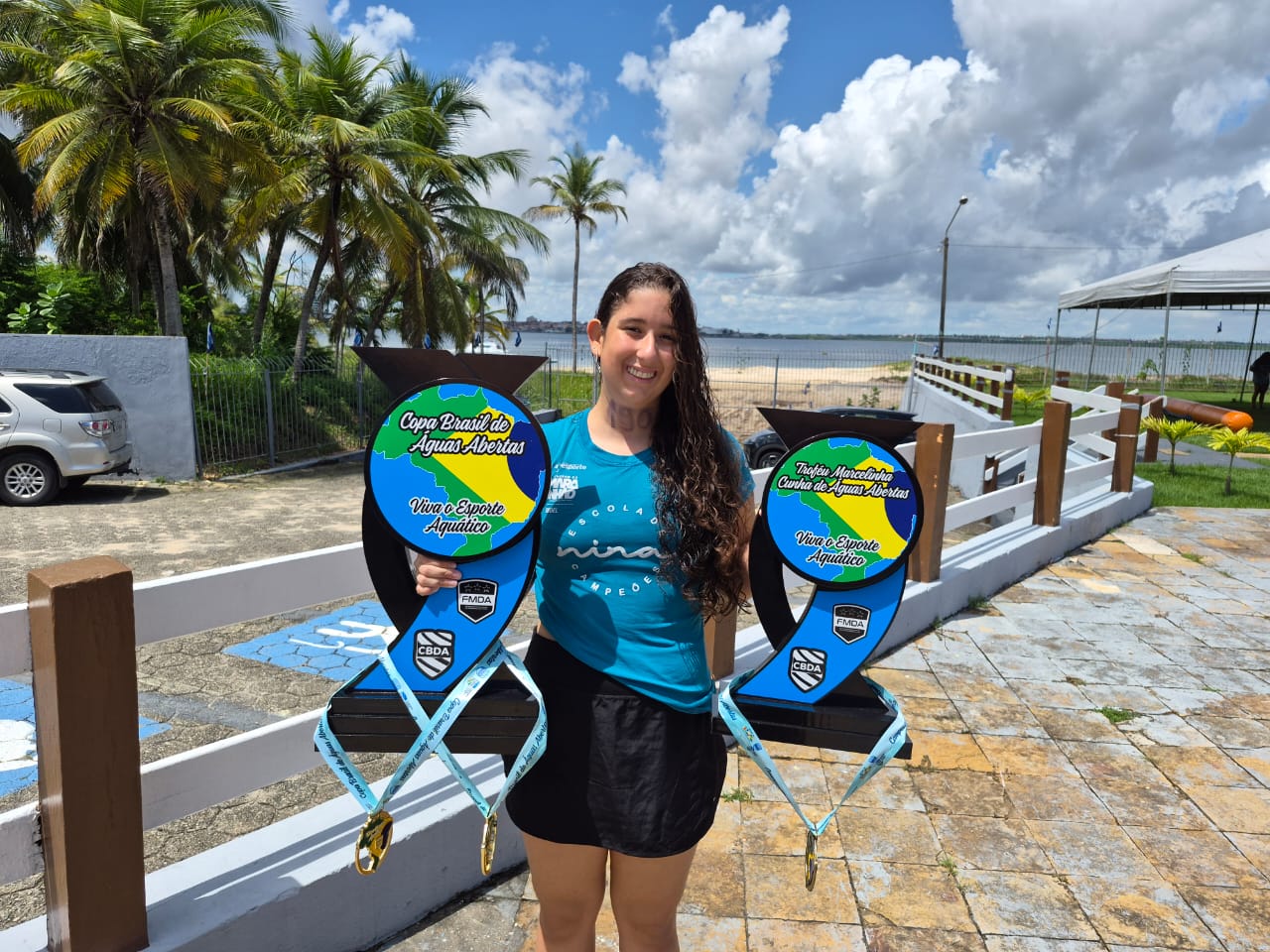 Nadadora maranhense conquista sete medalhas em três competições nacionais