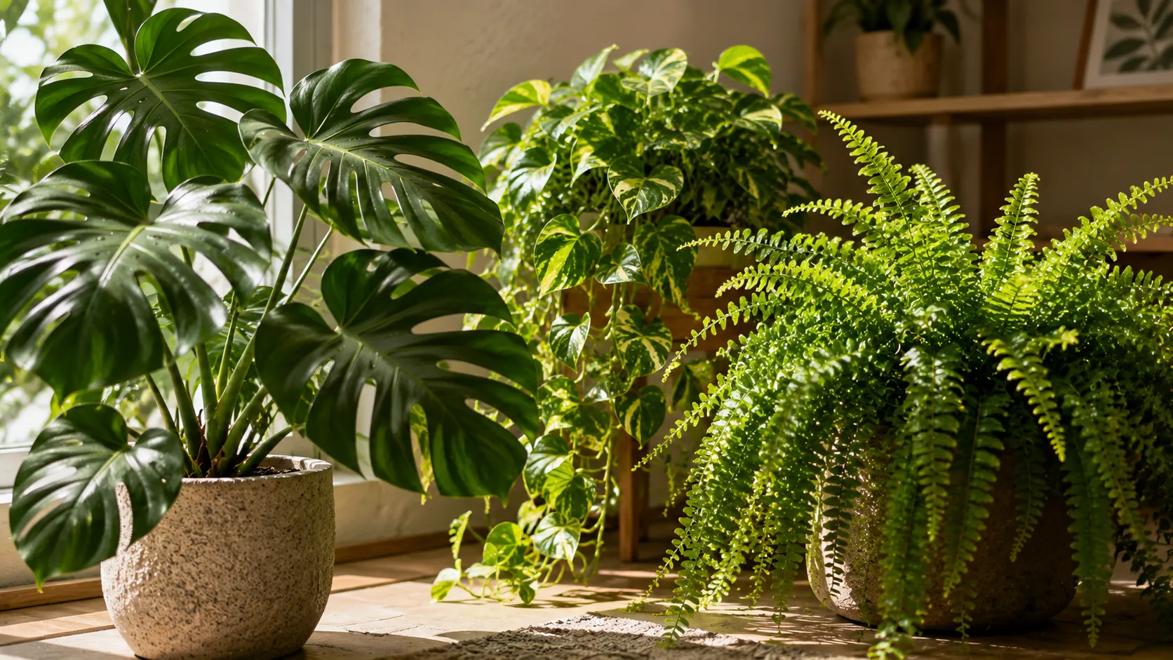 O efeito selva dentro de casa não é tão difícil — 8 plantas exuberantes para decoração urban jungle moderna