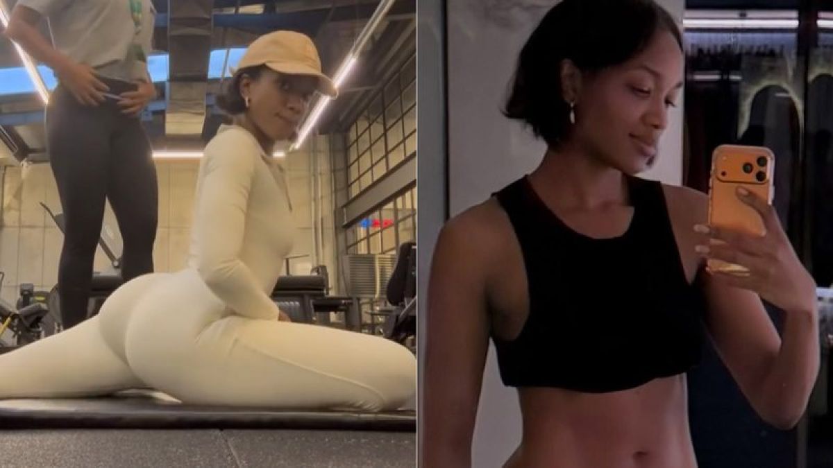 Iza mostra flexibilidade em treino após exibir barriga sarada…