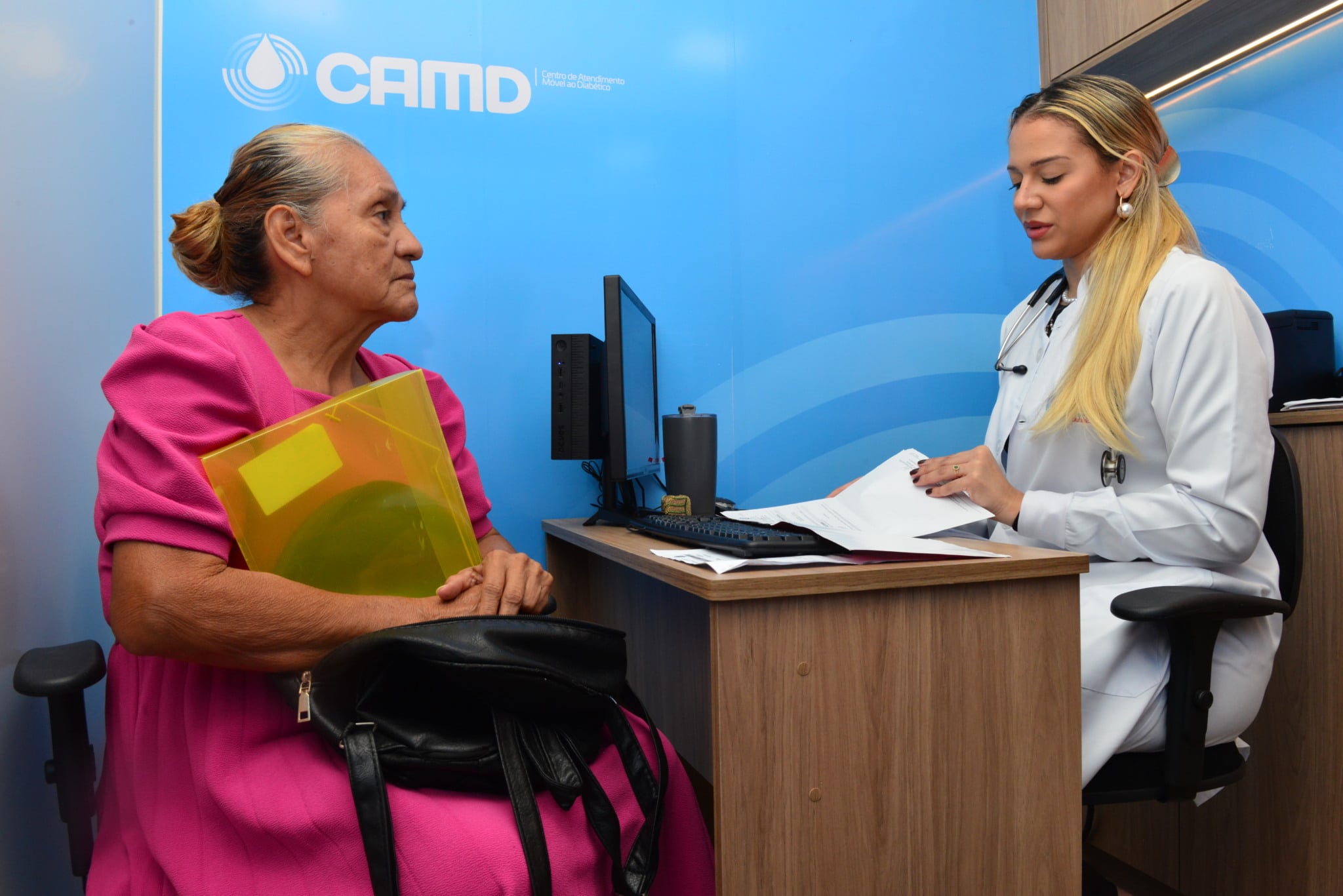 Carreta com serviços para pacientes com diabetes inicia atendimentos no Pintolândia
