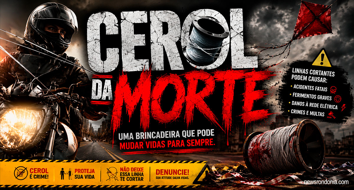 Cerol da morte: Operação Céu Limpo entra em ação para evitar tragédias em Porto Velho