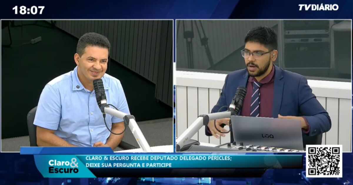 delegado Péricles fala sobre futuro político no CLARO & ESCURO