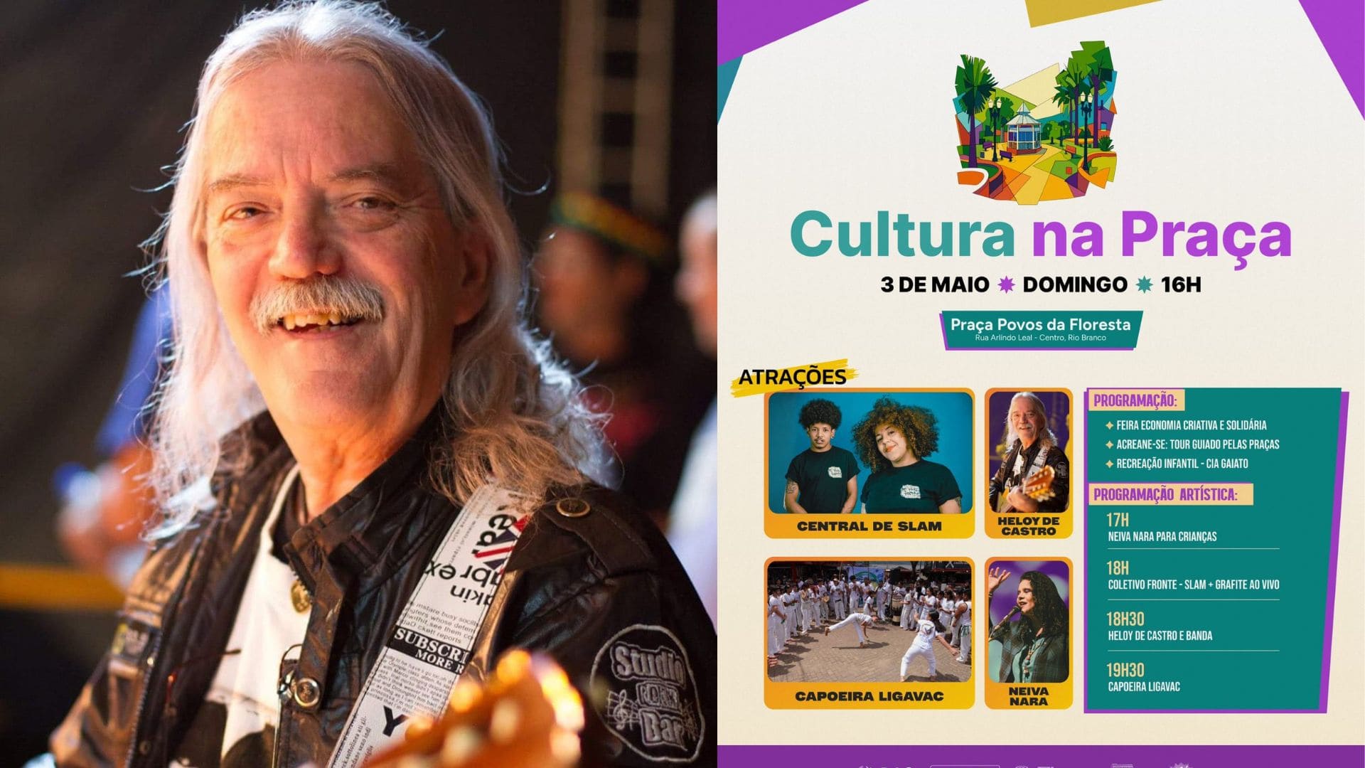 Cultura na Praça chega à 4ª edição em Rio Branco com feira, shows e programação gratuita; veja atrações
