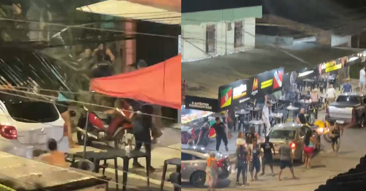 Briga generalizada assusta moradores no bairro do Marco, em Belém