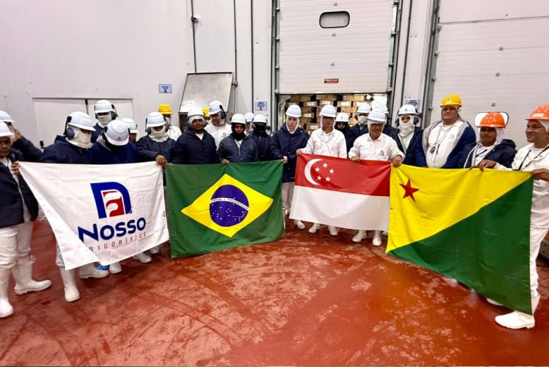 Nosso Frigorífico embarca primeiro container para Singapura com apoio de Jorge Viana