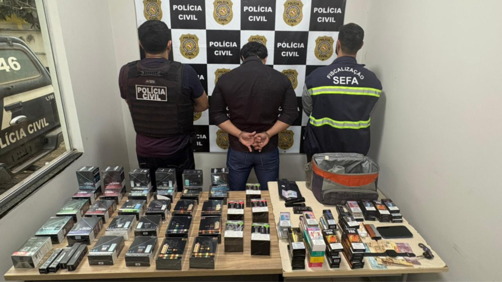 Homem é preso por contrabando com mais de 200 cigarros eletrônicos em Parauapebas