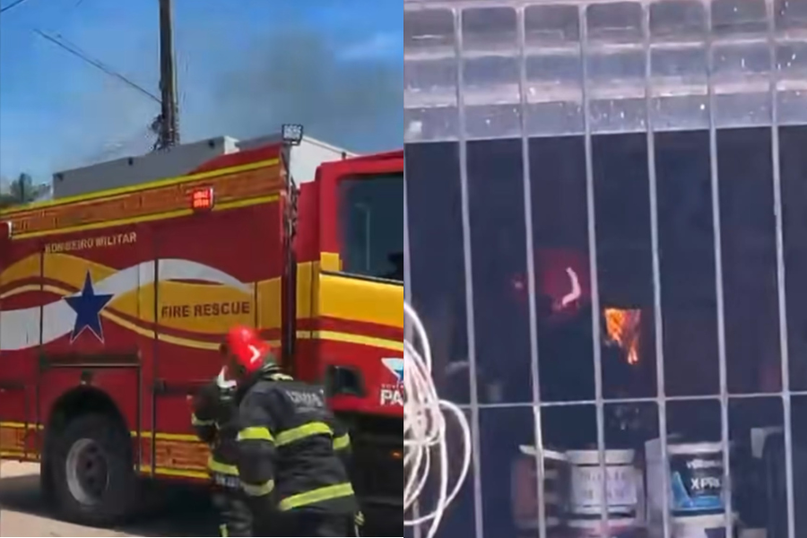 Incêndio destrói loja de materiais de construção em Ananindeua