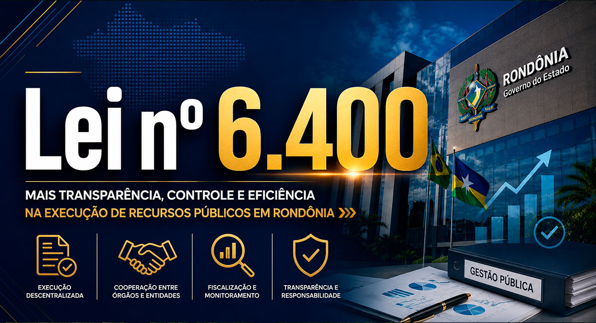 Rondônia sanciona lei que cria novas regras para descentralização de recursos públicos
