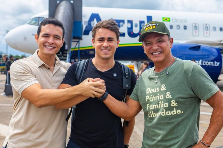 Nikolas Ferreira chega ao Acre para agenda de três dias no interior